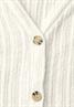 Weste mit V-Neck und Knopfleiste off white