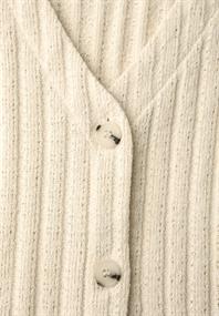 Weste mit V-Neck und Knopfleiste soft beige