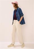 Wide Leg Cordhose oat milk beige