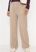Wide Leg Cordhose silvery beige