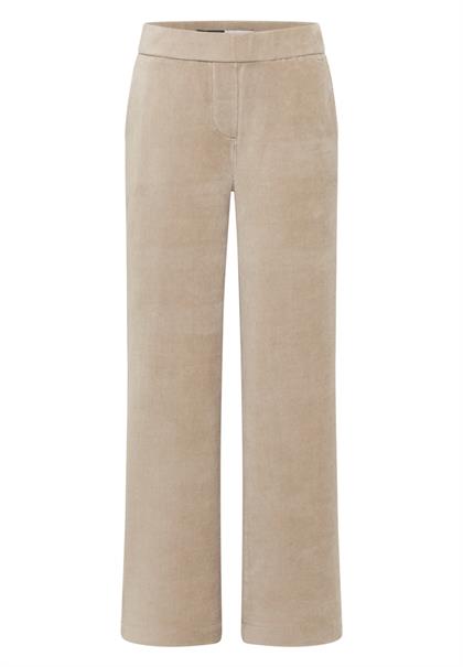 Wide Leg Cordhose silvery beige