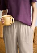 Wide Leg Culotte im Loose Fit quiet ivory