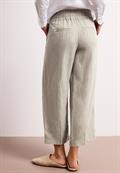 Wide Leg Hose im Loose Fit aus Leinen timeless beige