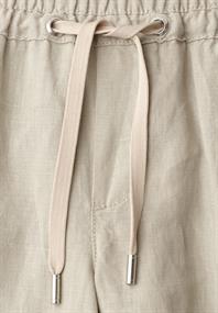Wide Leg Hose im Loose Fit aus Leinen timeless beige