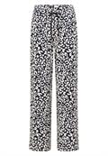 Wide Leg Hose im Loose Fit mit Leo-Print urban dark blue