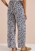 Wide Leg Hose im Loose Fit mit Leo-Print urban dark blue