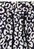 Wide Leg Hose im Loose Fit mit Leo-Print urban dark blue