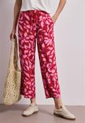 Wide Leg Hose im Loose Fit mit Print salsa red