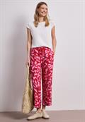 Wide Leg Hose im Loose Fit mit Print salsa red