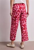 Wide Leg Hose im Loose Fit mit Print salsa red