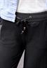 Wide Leg Hose in Crinkle Crash Struktur black