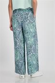 Wide Leg Hose mit Paisley Muster fresh mint gemustert
