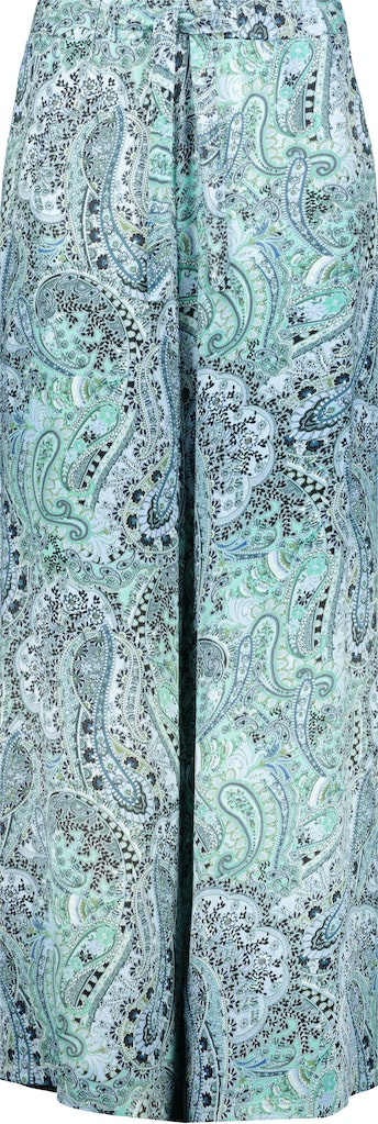 Wide Leg Hose mit Paisley Muster fresh mint gemustert