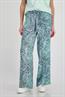 Wide Leg Hose mit Paisley Muster fresh mint gemustert