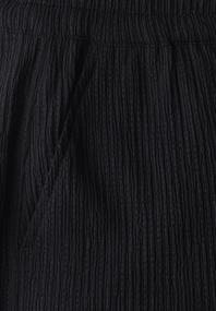 Wide Leg Hose mit Struktur black