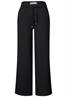 Wide Leg Hose mit Struktur black