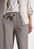 Wide Leg Hose mit Struktur vintage stone