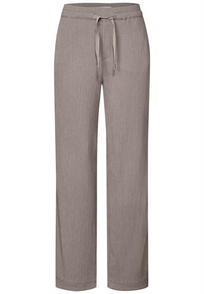 Wide Leg Hose mit Struktur vintage stone