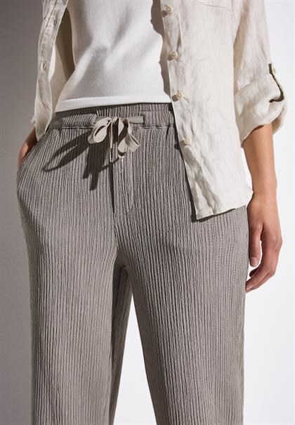 Wide Leg Hose mit Struktur vintage stone