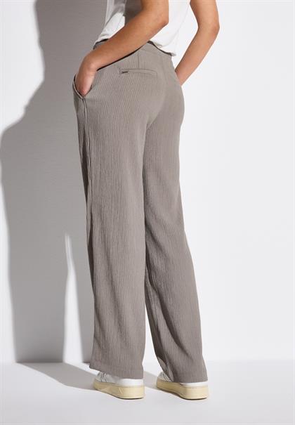 Wide Leg Hose mit Struktur vintage stone