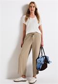 Wide Leg Hose safari beige