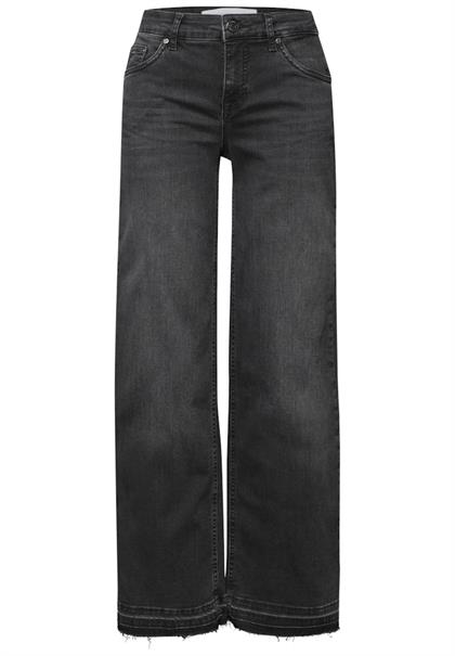 Wide Leg Jeans black soft wash