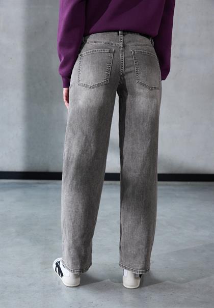 Wide Leg Jeans black washed