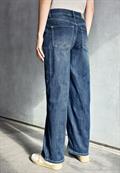 Wide Leg Jeans dark blue clean wash