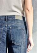Wide Leg Jeans dark blue clean wash
