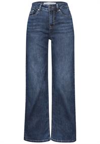 Wide Leg Jeans dark blue clean wash