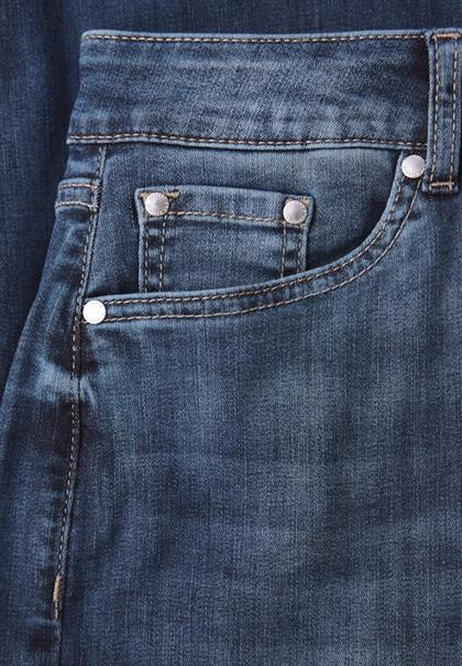 Wide Leg Jeans dark blue clean wash