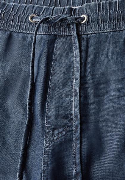 Wide Leg Jeans dark blue clean