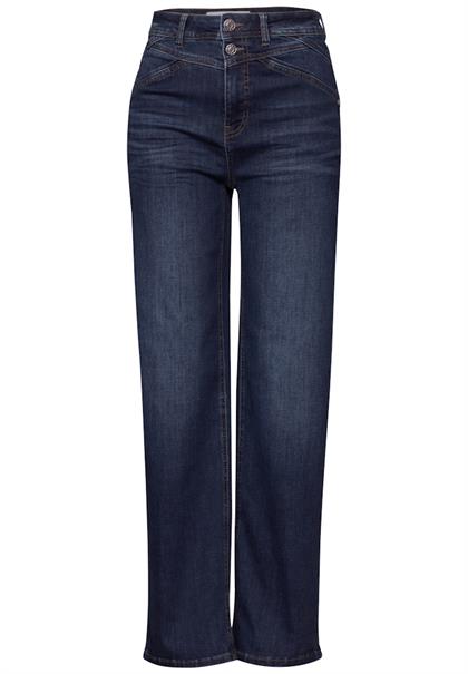 Wide Leg Jeans dark blue soft wash