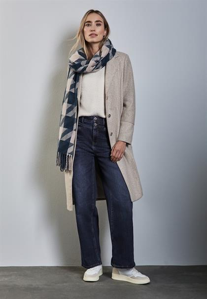 Wide Leg Jeans dark blue soft wash
