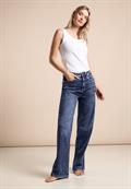 Wide Leg Jeans dark blue washed