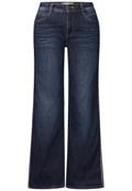 Wide Leg Jeans dark blue washed