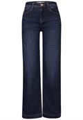 Wide Leg Jeans dark blue washed