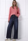 Wide Leg Jeans dark blue washed