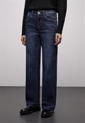 Wide Leg Jeans dark blue washed