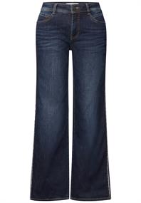 Wide Leg Jeans dark blue washed