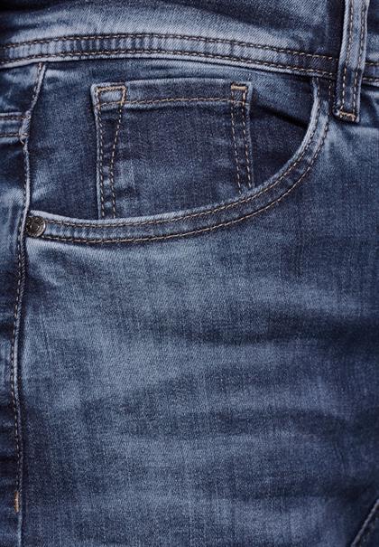 Wide Leg Jeans dark blue washed