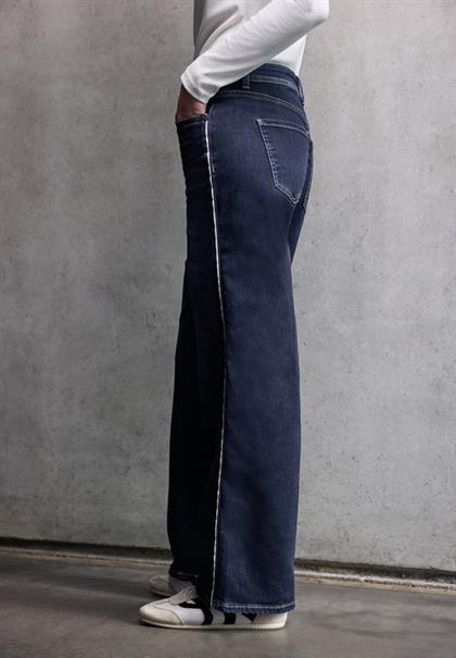 Wide Leg Jeans dark blue washed