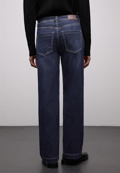 Wide Leg Jeans dark blue washed