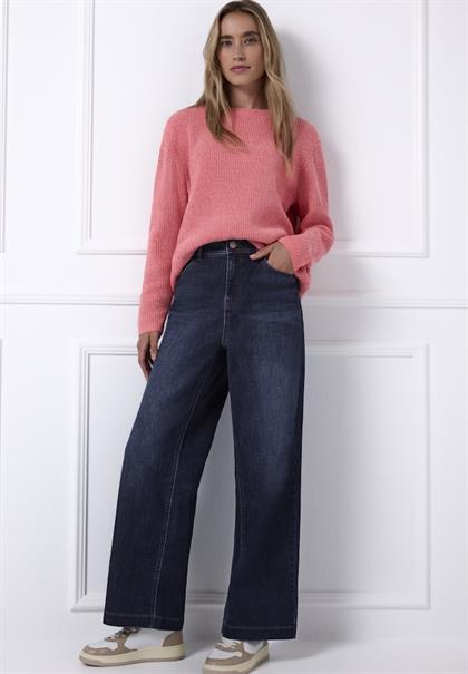 Wide Leg Jeans dark blue washed