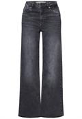 Wide Leg Jeans dark grey soft washed