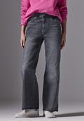 Wide Leg Jeans dark grey soft washed