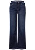 Wide Leg Jeans deep indigo soft washed