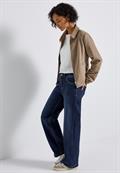 Wide Leg Jeans deep indigo soft washed
