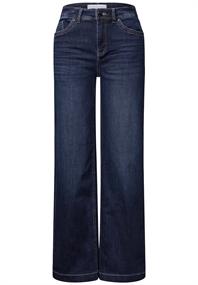 Wide Leg Jeans deep indigo soft washed