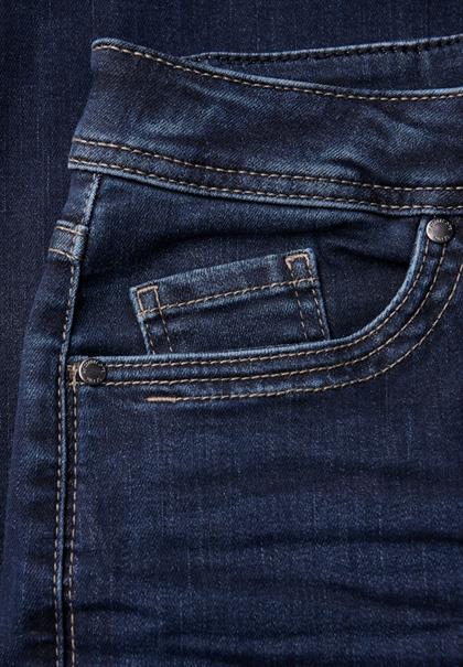 Wide Leg Jeans deep indigo soft washed